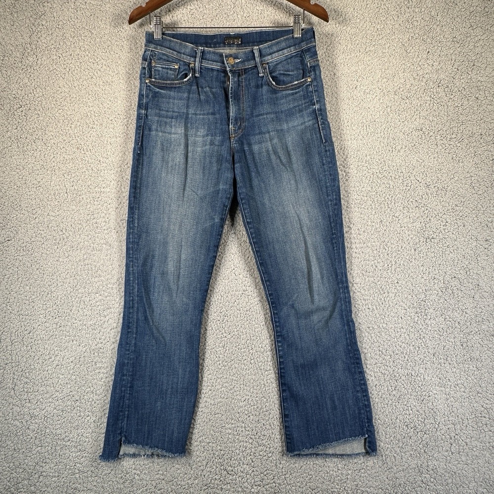 Mother The Insider Crop Step Fray Jeans